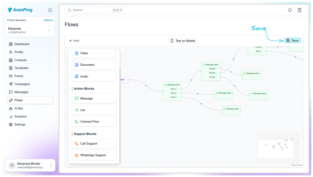 Step 4 - Fill Flow Details