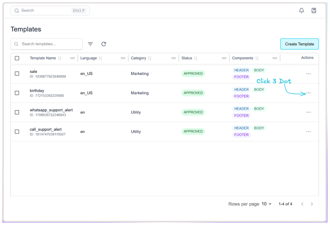 Step 3 - Select Template