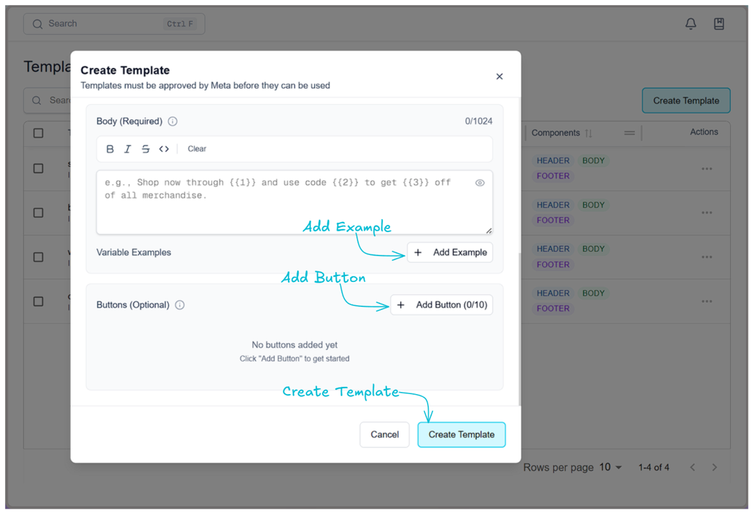Step 5 - Save Template