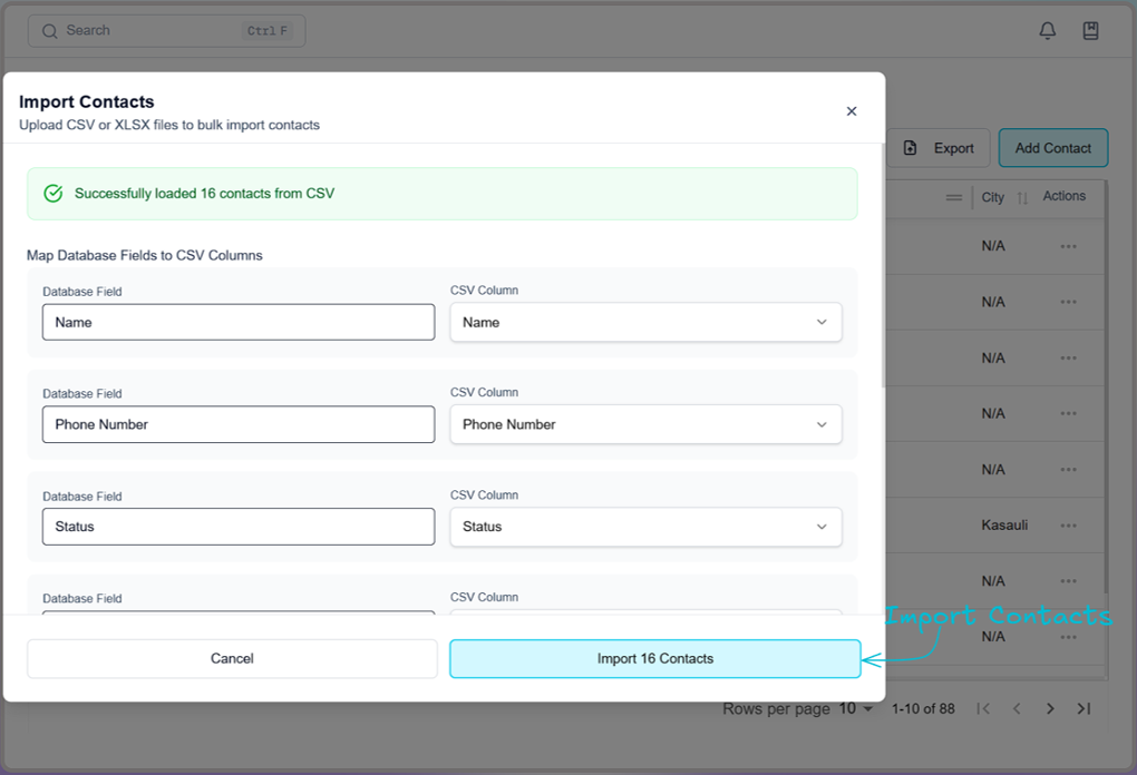 Import Contacts