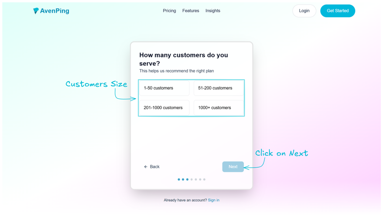 Step 4 - Specify Customers