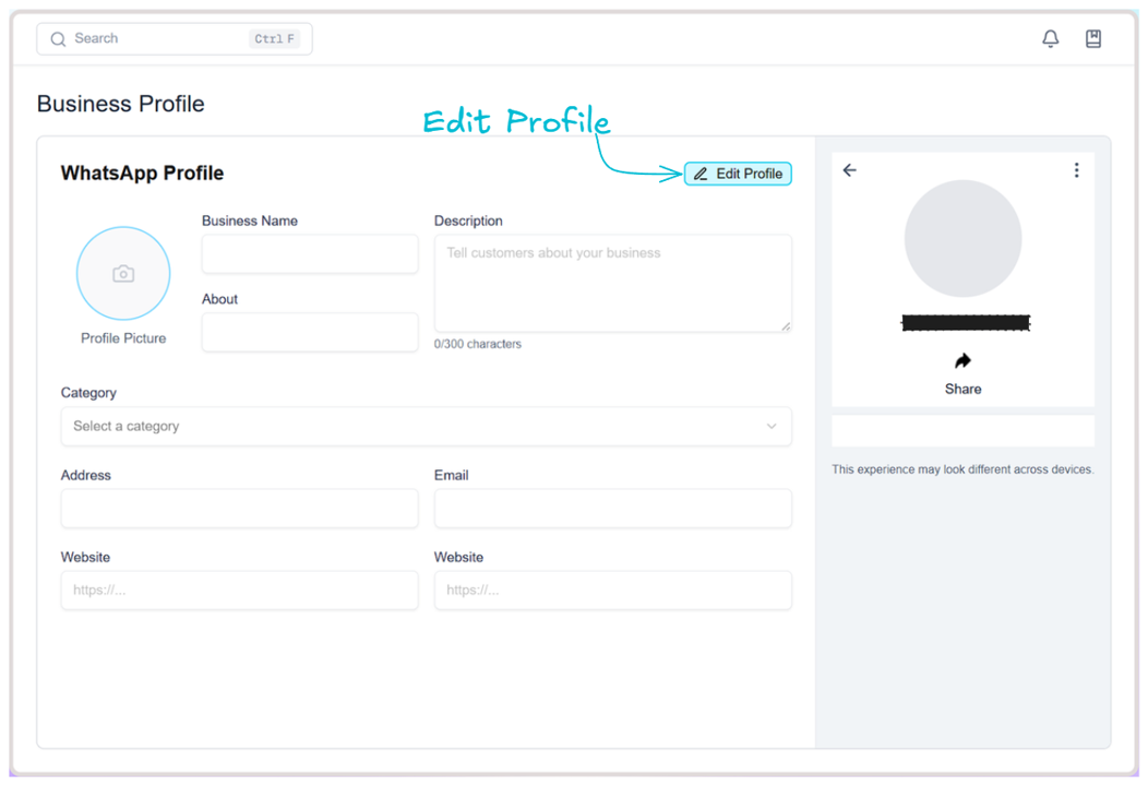 Step 3 - Edit Profile